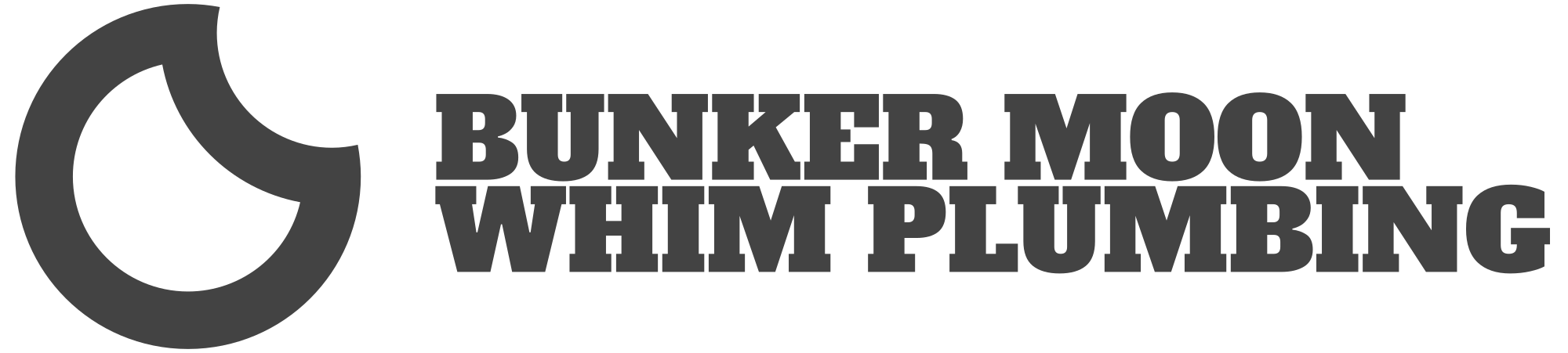 bunker moon whim plumbing logo